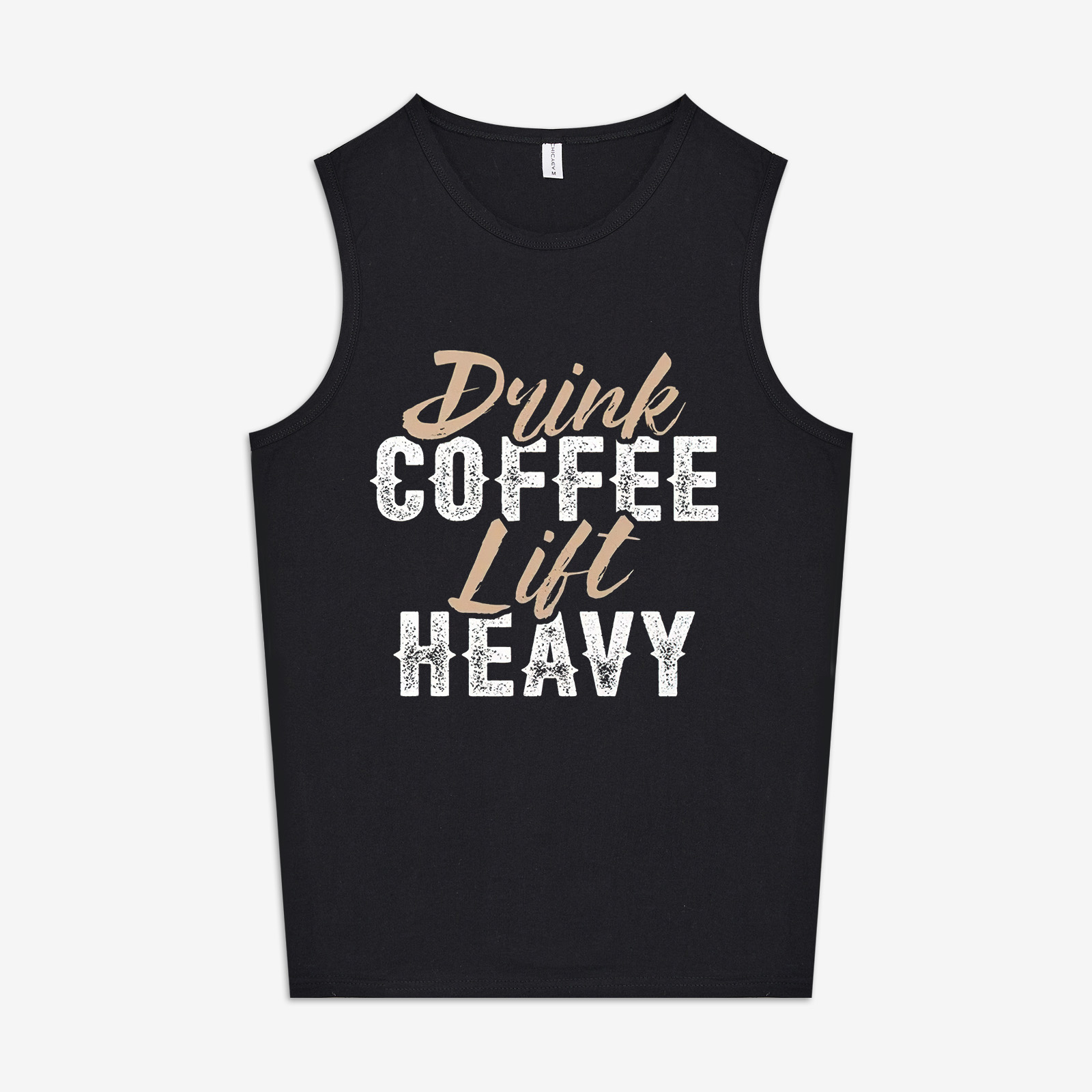 Drink Coffee Lift Heavy Printed Women's Vest-traneing