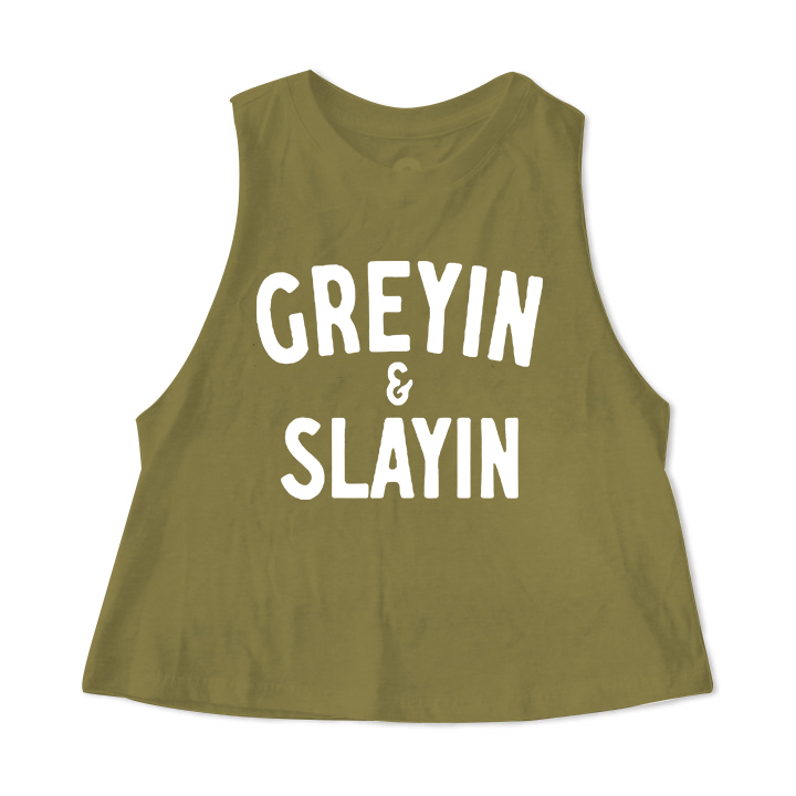 Greyin & Slayin Print Women's Crop Top -traneing