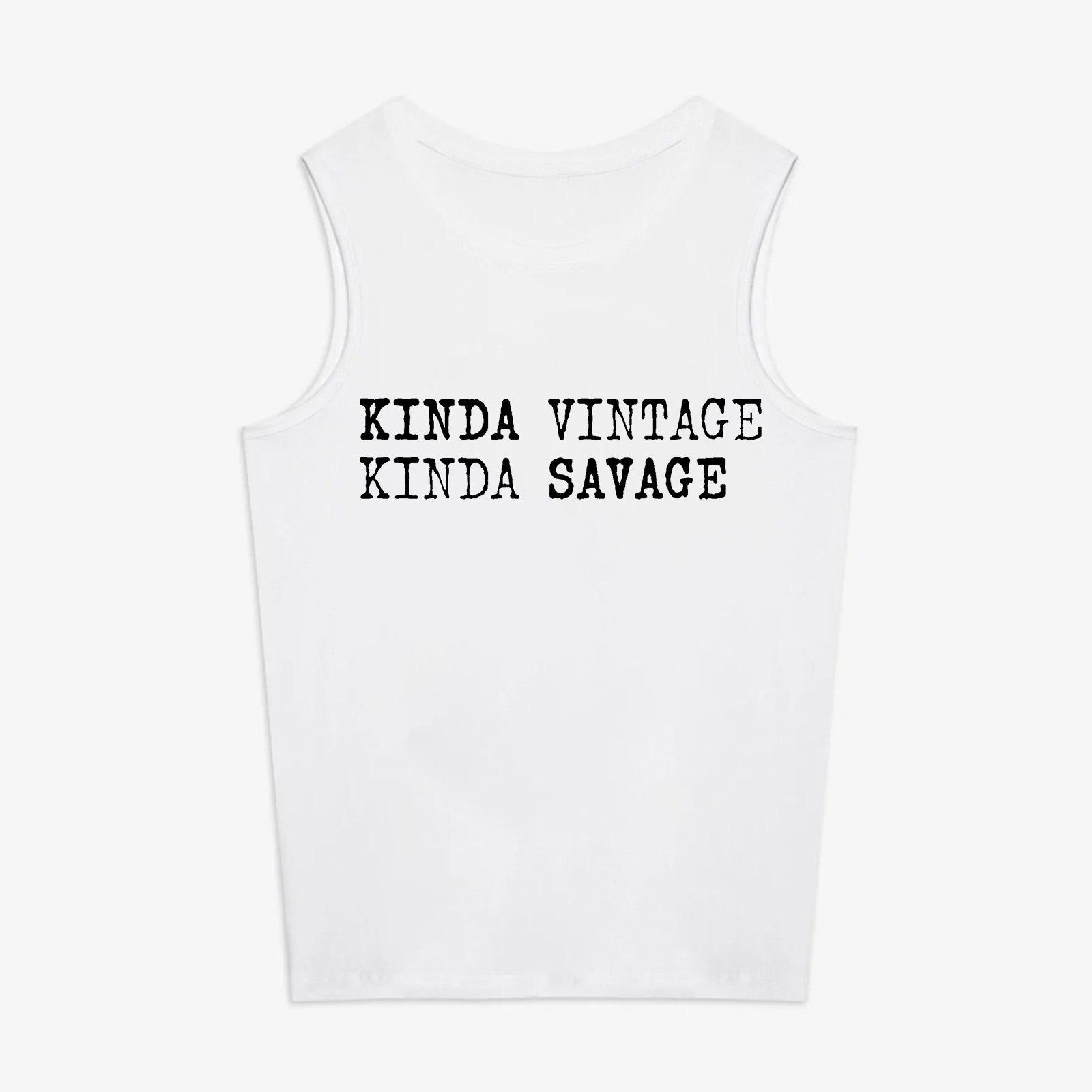 Kinda Vintage Kinda Savage Printed Women's Vest