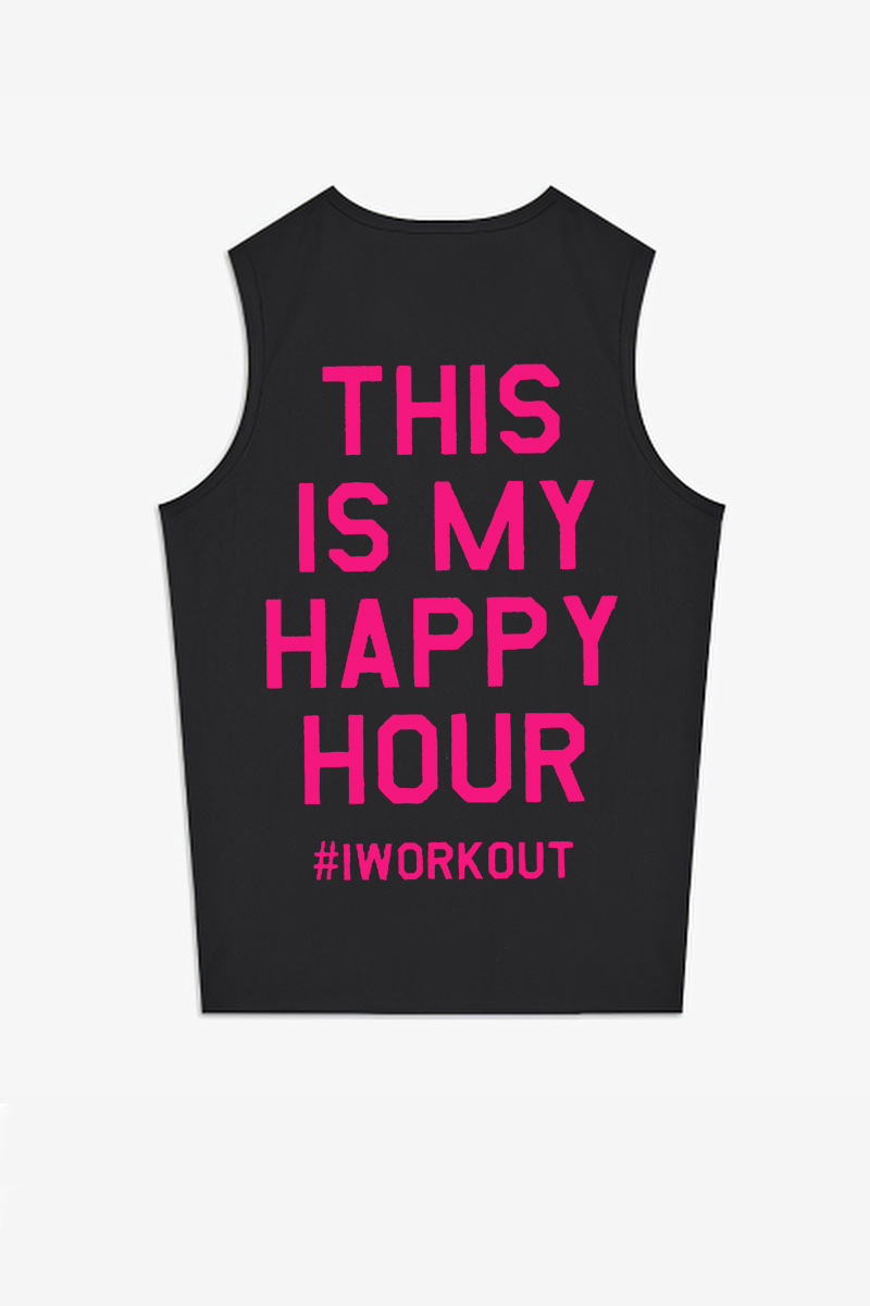 This Is My Happy Hour Printed Women's Vest-traneing