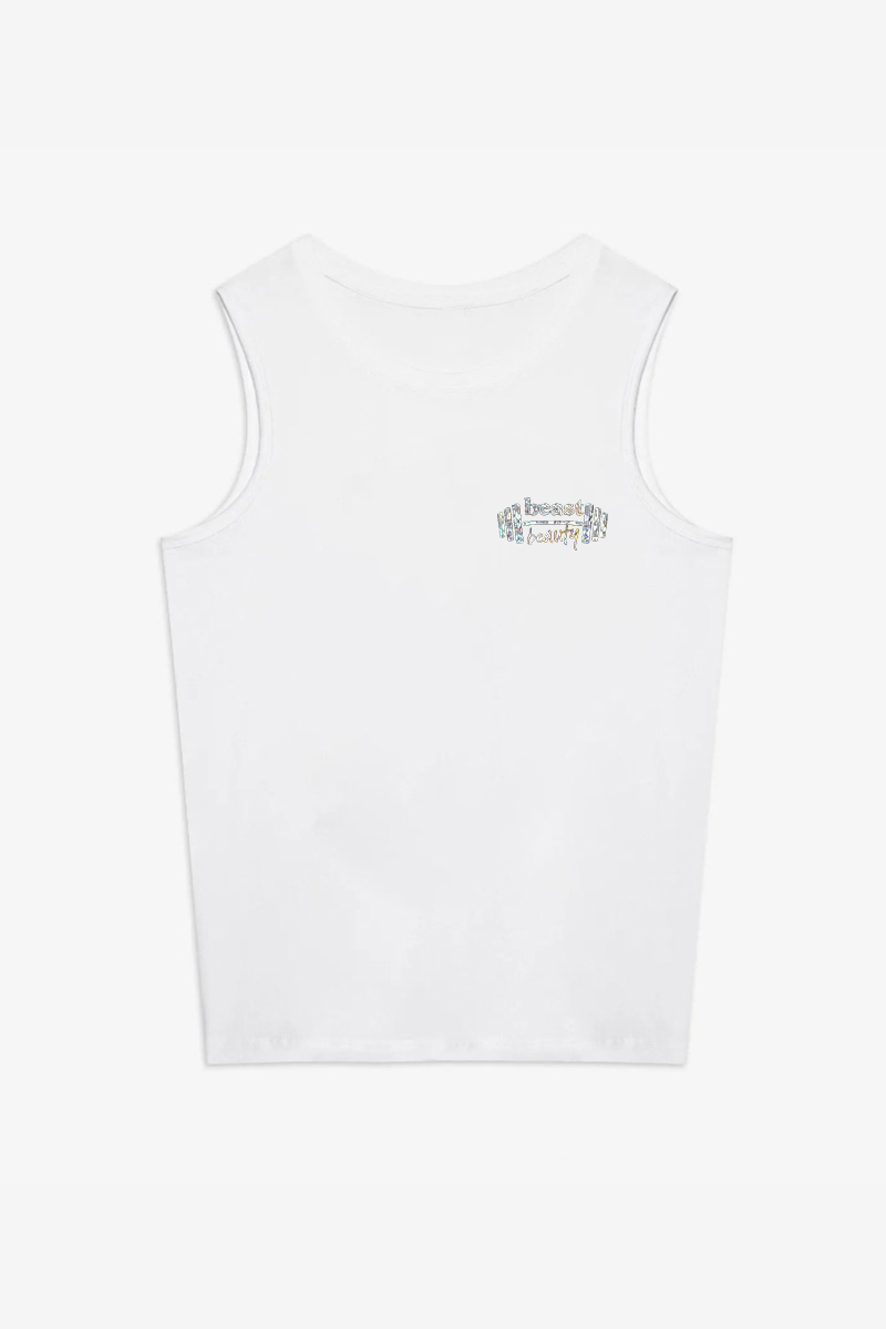 Train Like A Beast Look Like A Beauty Printed Women's Vest Image - 6