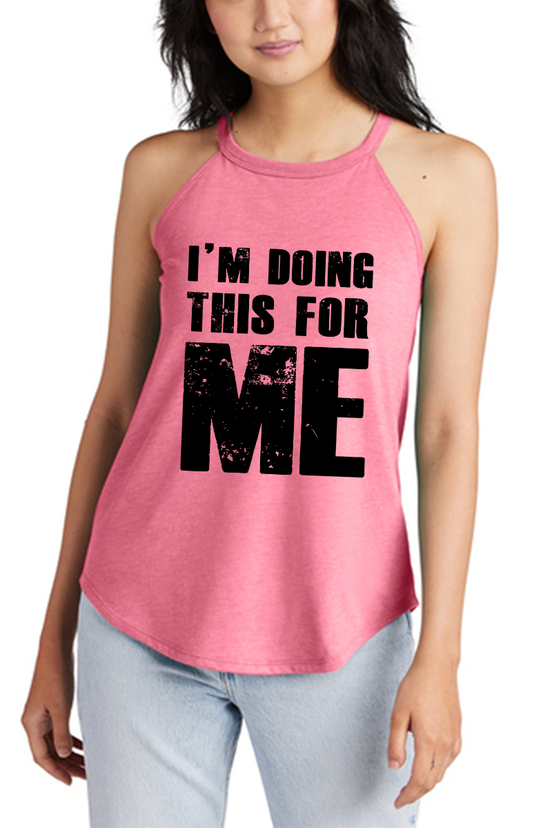 I'm Doing This For Me Printed Women's Vest Image - 2