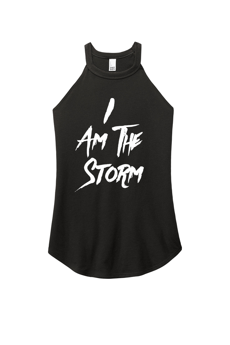 I Am The Storm Printed Women's Yoga Tank Tops Image - 1