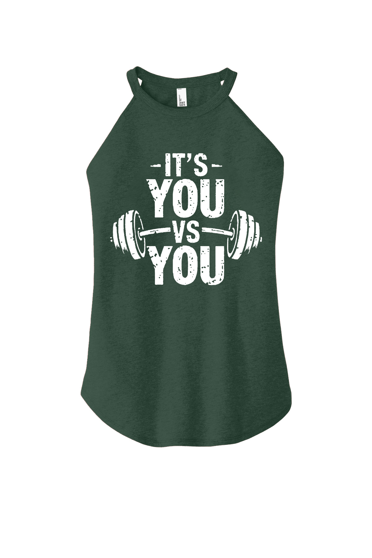 It's You Vs You Printed Women's Yoga Tank Tops Image - 3