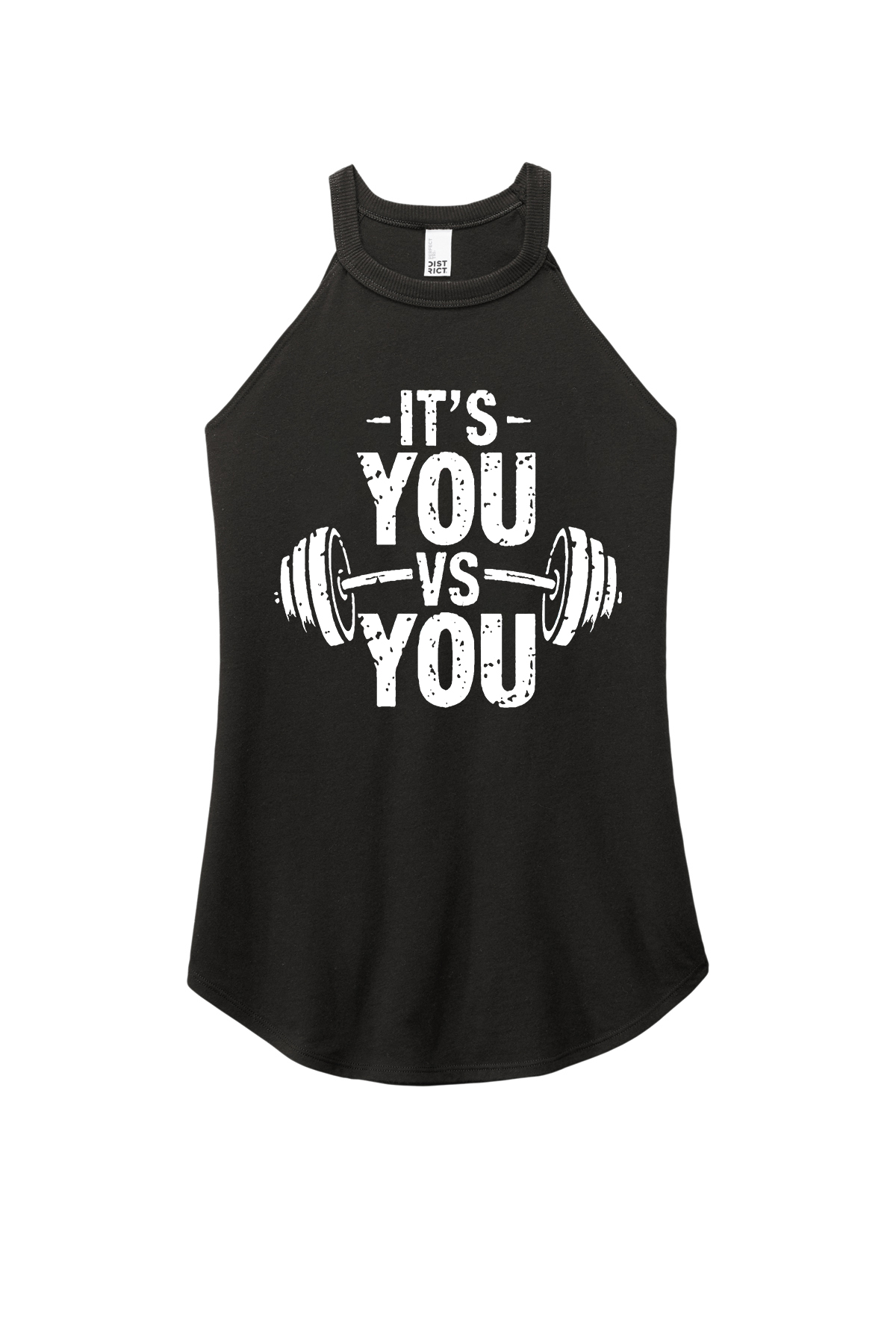 It's You Vs You Printed Women's Yoga Tank Tops Image - 4
