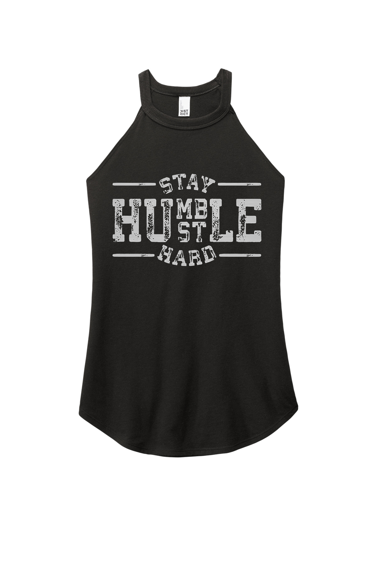 Stay Humble Hustle Hard Printed Women's Yoga Tank Tops-traneing