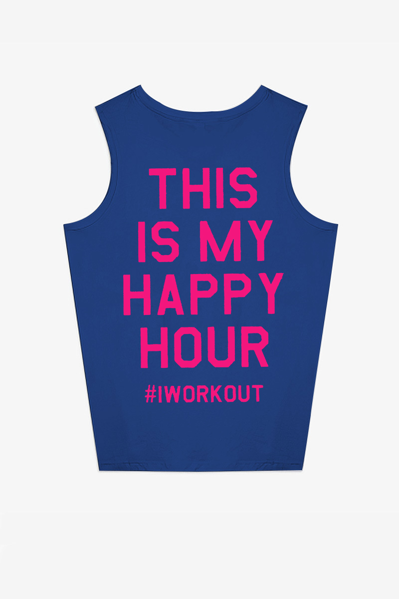 This Is My Happy Hour Printed Women's Vest-traneing