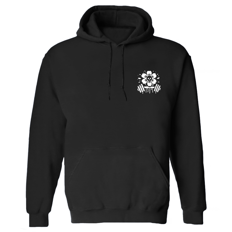 Muscle Mommy Printed Women's Heavyweight Hoodie with Drawstring-traneing