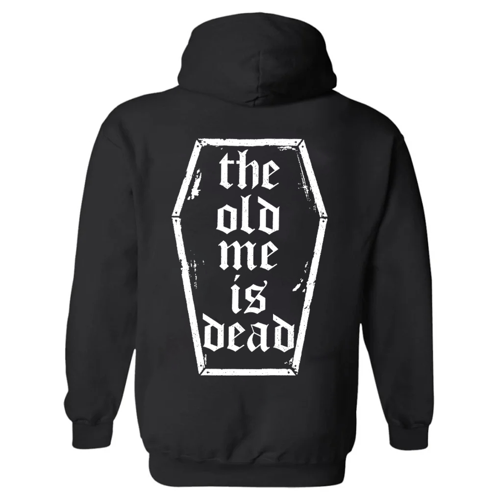 The Old Me Is Dead Printed Women's Sleeves Hoodie