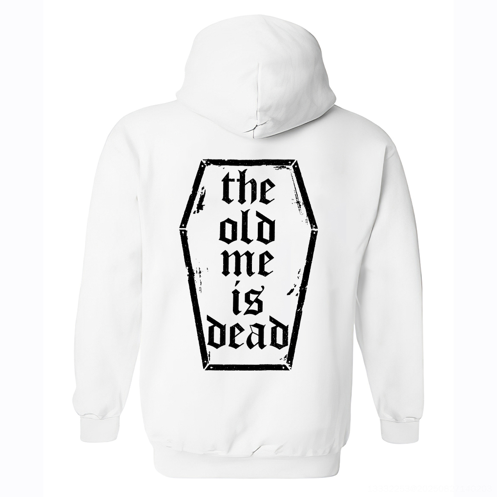 The Old Me Is Dead Printed Women's Sleeves Hoodie