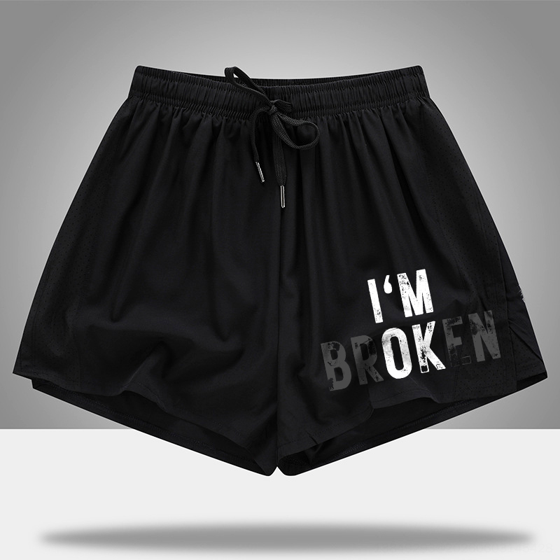 I'm Ok I'm Broken Printed Casual Women's Shorts