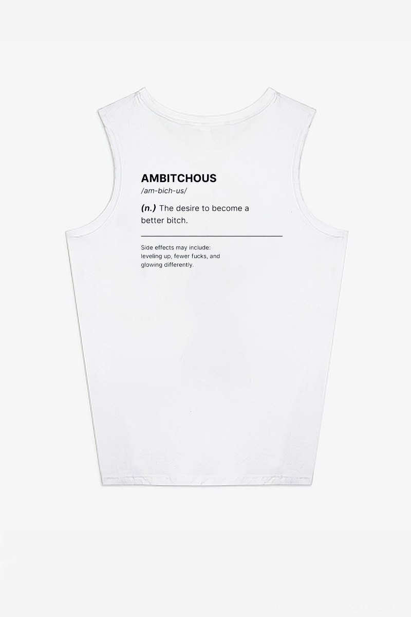 Ambitchous Funny Sarcastic Printed Women's Vest