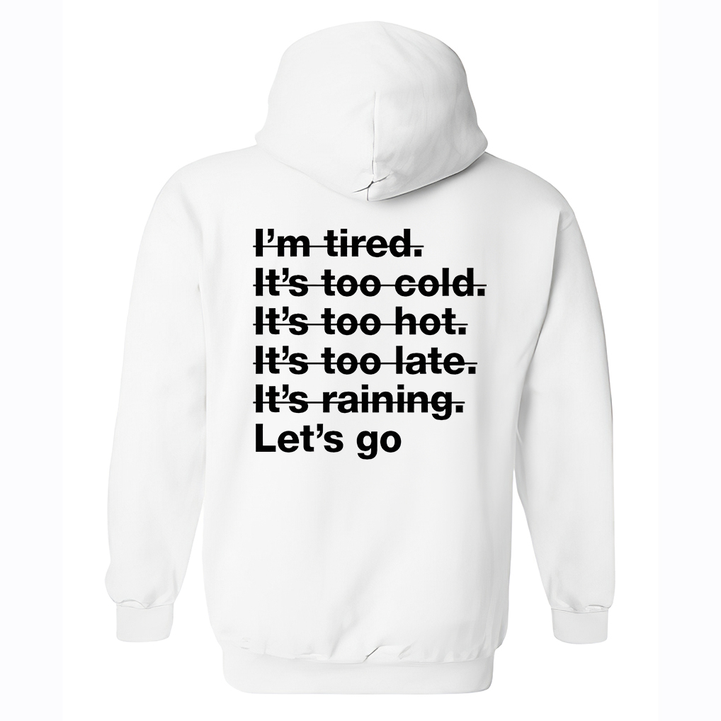 Let's Go Printed Women's Hoodie-traneing