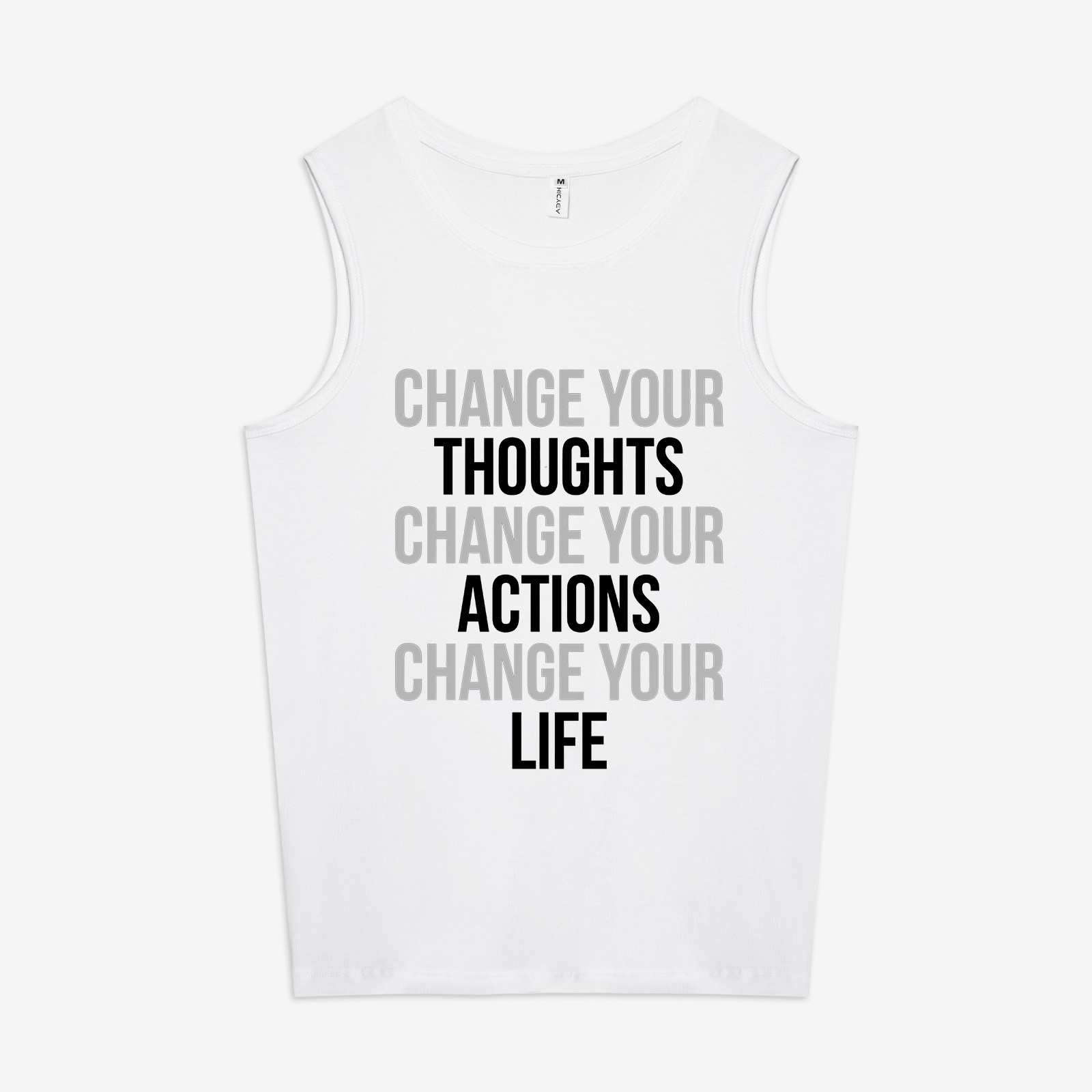 Change Your Thoughts Change Your Actions Print Women's Vest