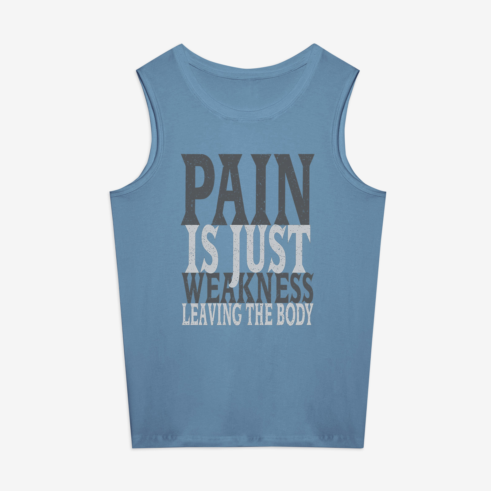 Pain Is Just Weakness Leaving The Body Printed Women's Vest