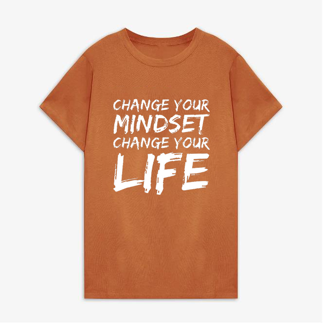Change Your Mindset Change Your Life Print Women's T-shirt