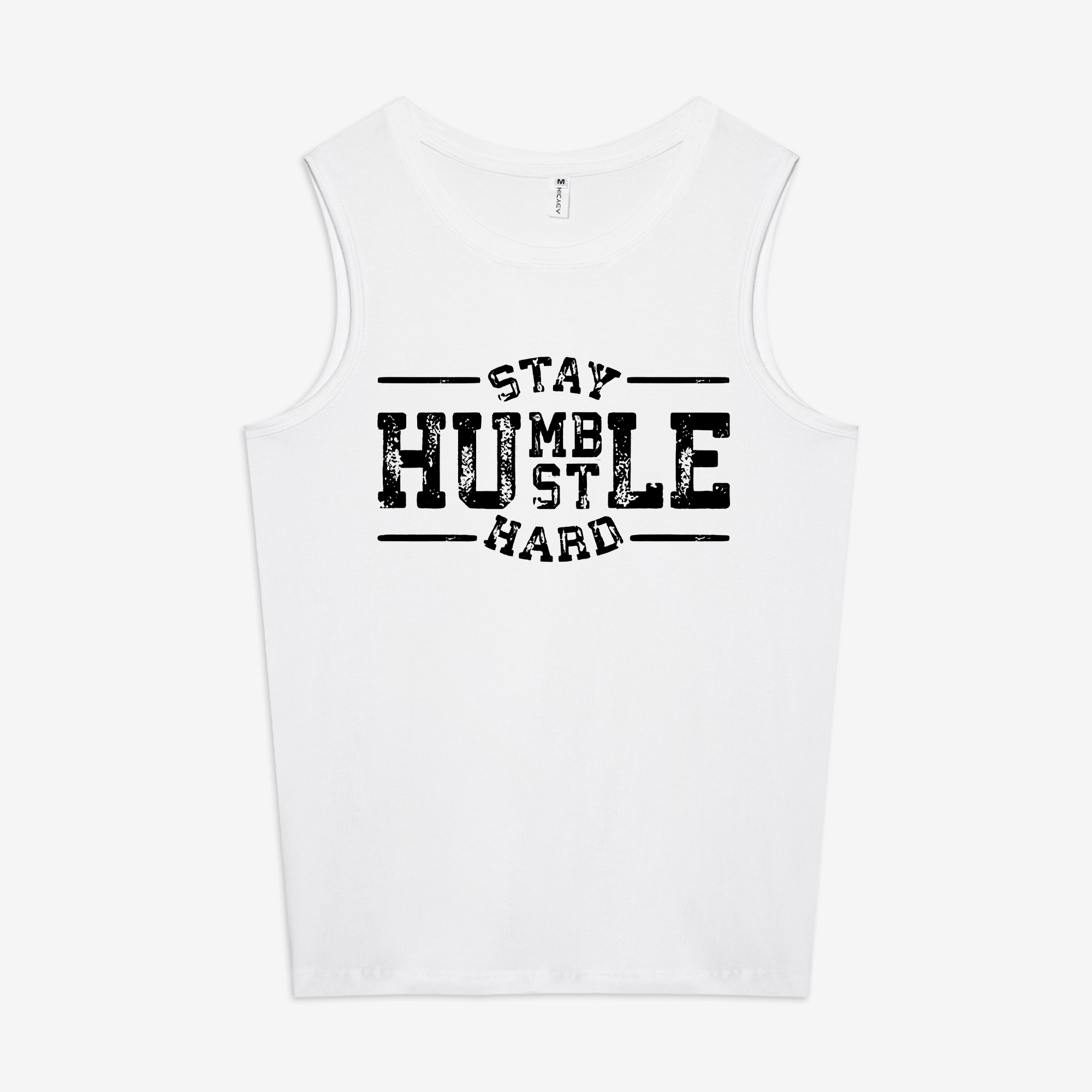 Stay Humble Hustle Hard Printed Women's Vest