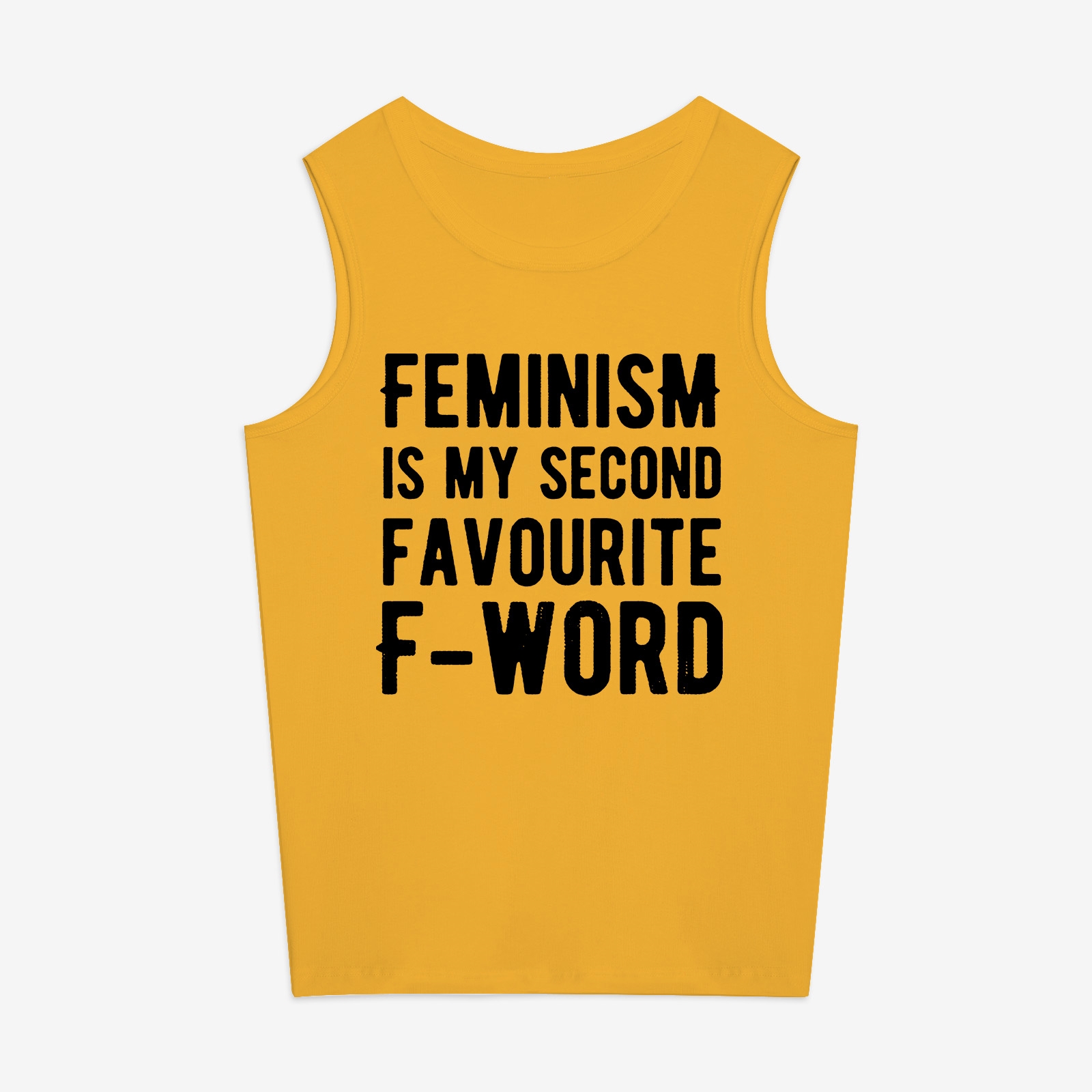 Feminism Is My Second Favourite F-word Print Women's Vest