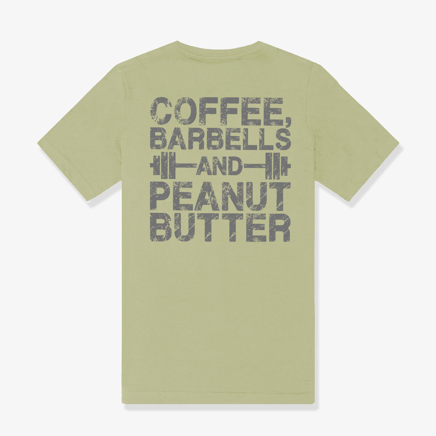 Coffee, Barbells And Peanut Butter Printed Women's T-shirt