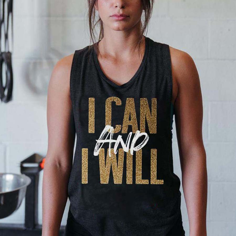 I Can And I Will Print Women's Vest