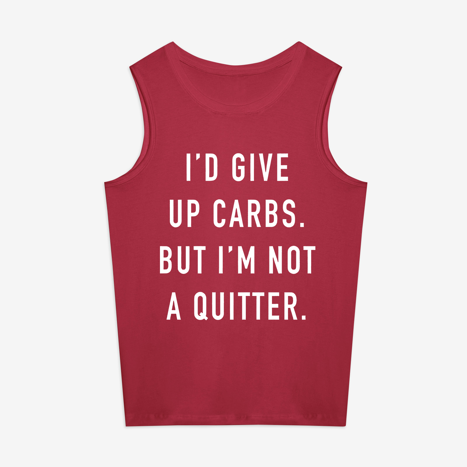 I'd Give Up Carbs.But I'm Not A Quitter Printed Women's Vest