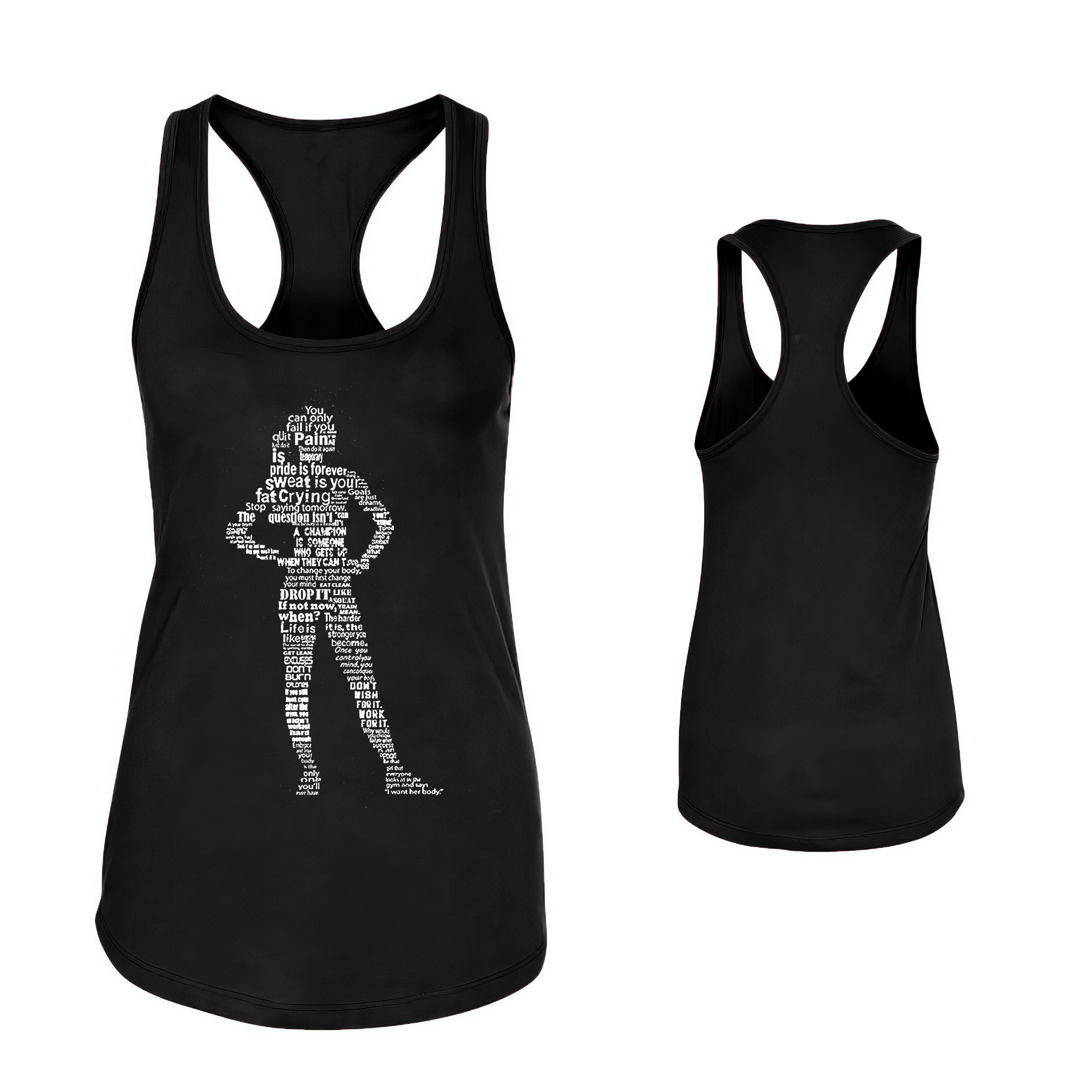 You Can Only Fail If You Quit Printed Women's Tank Top