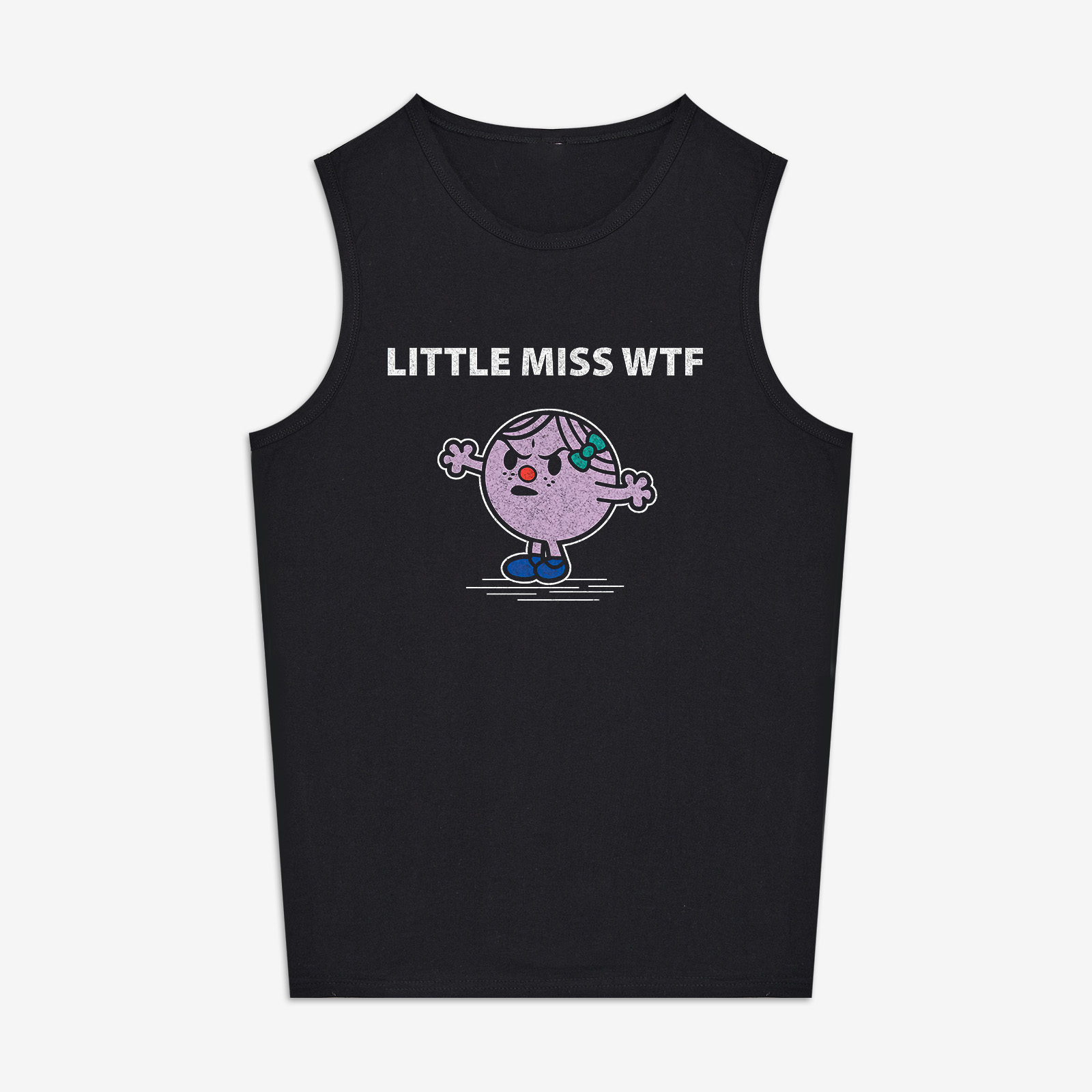 Little Miss WTF Printed Women's Vest