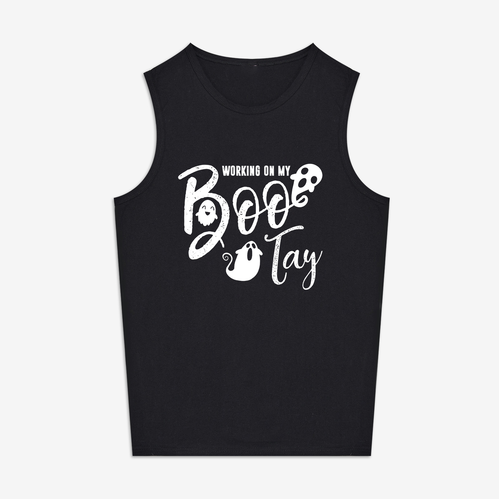 Working On My Boo Tay Print Women's Vest-traneing