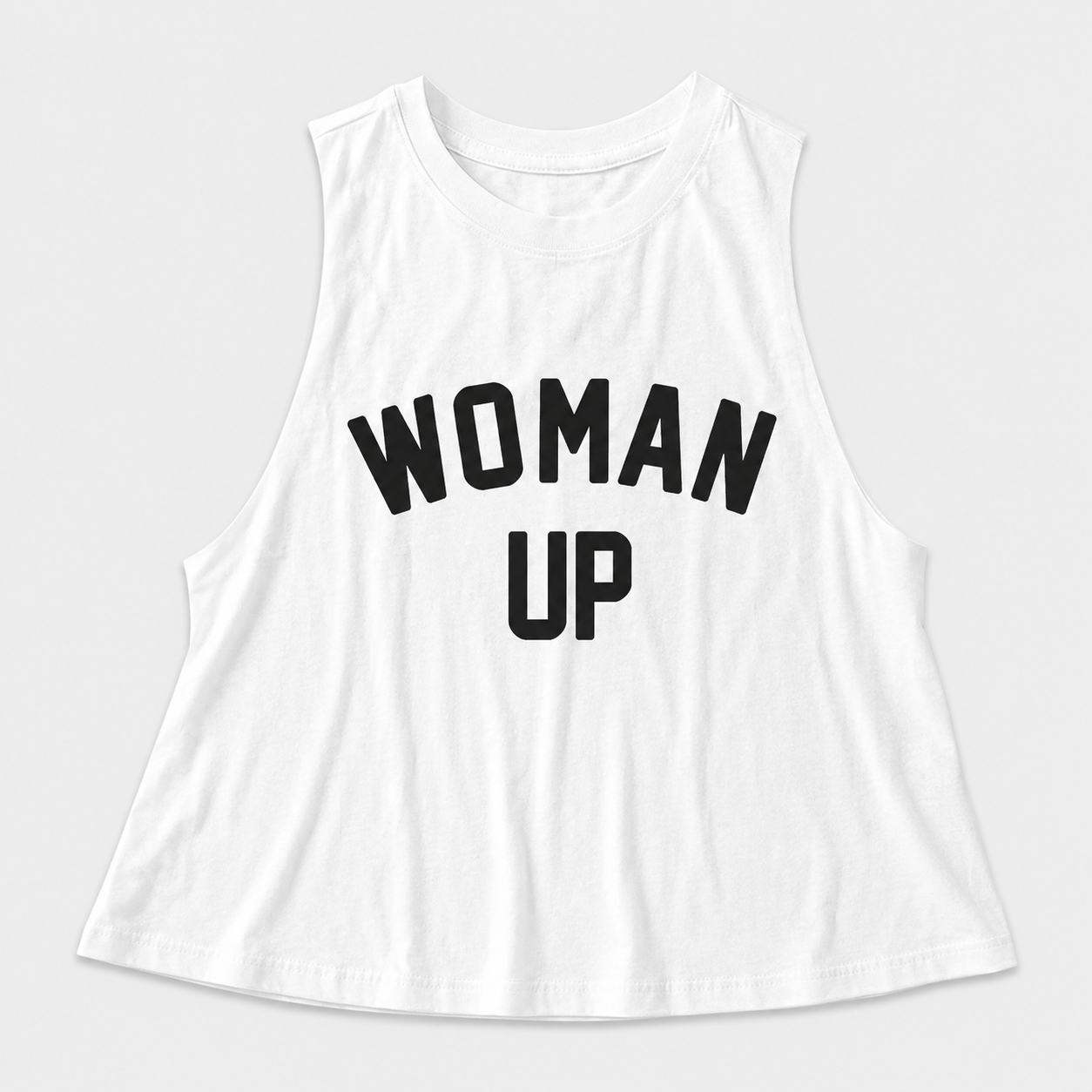 Woman Up Printed Women's Crop Top 