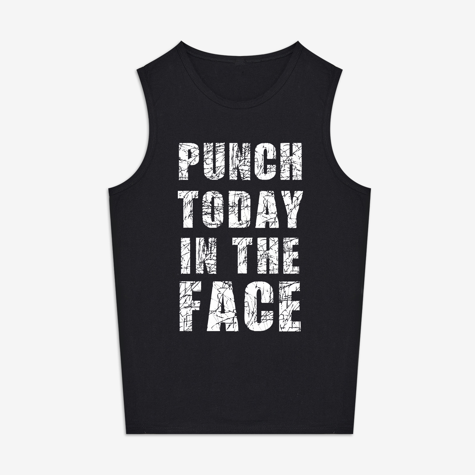 Punch Today In The Face Printed Women's Vest
