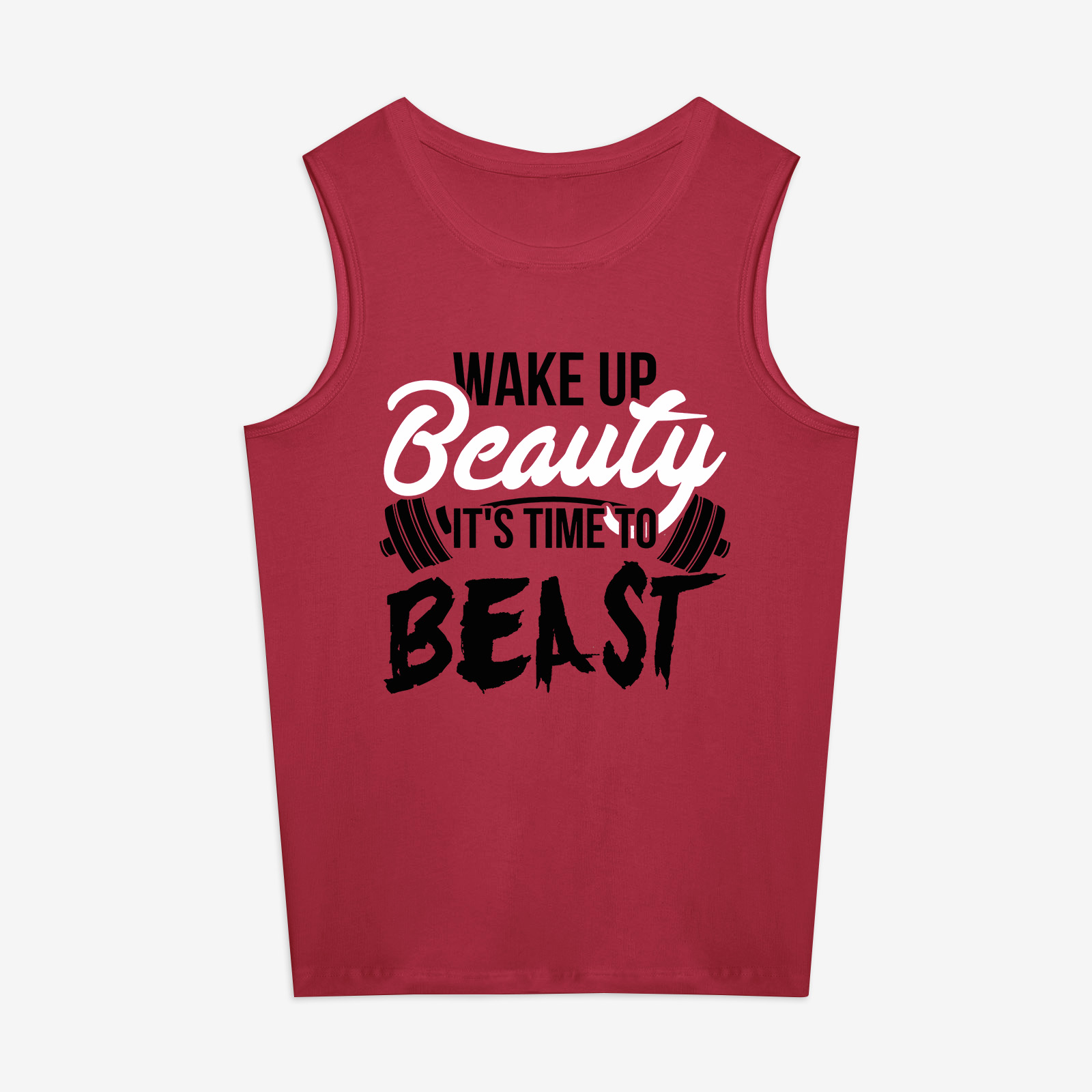 Wake Up Beauty It's Time To Beast Print Women's Vest