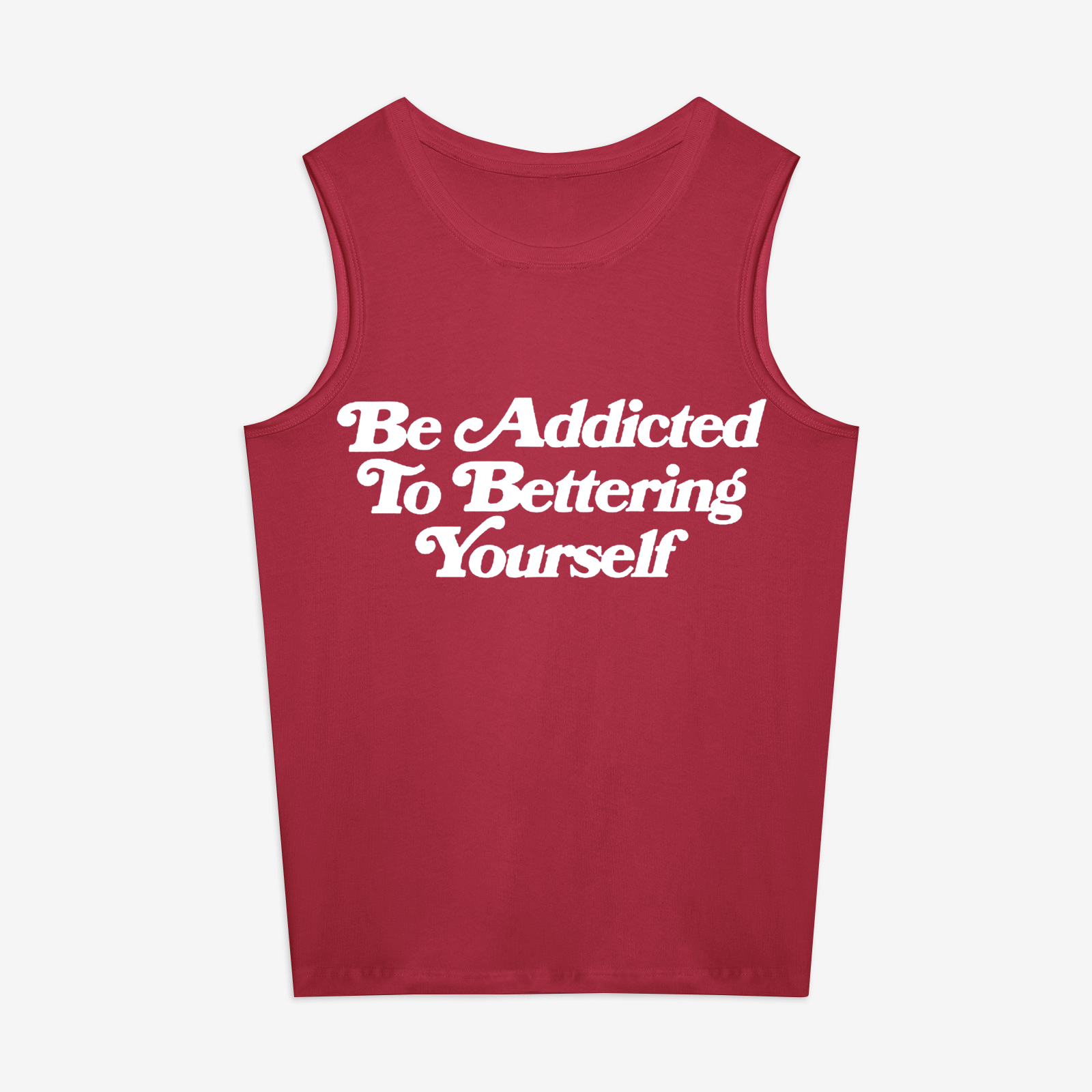 Be Addicted To Bettering Yourself Printed Women's Vest