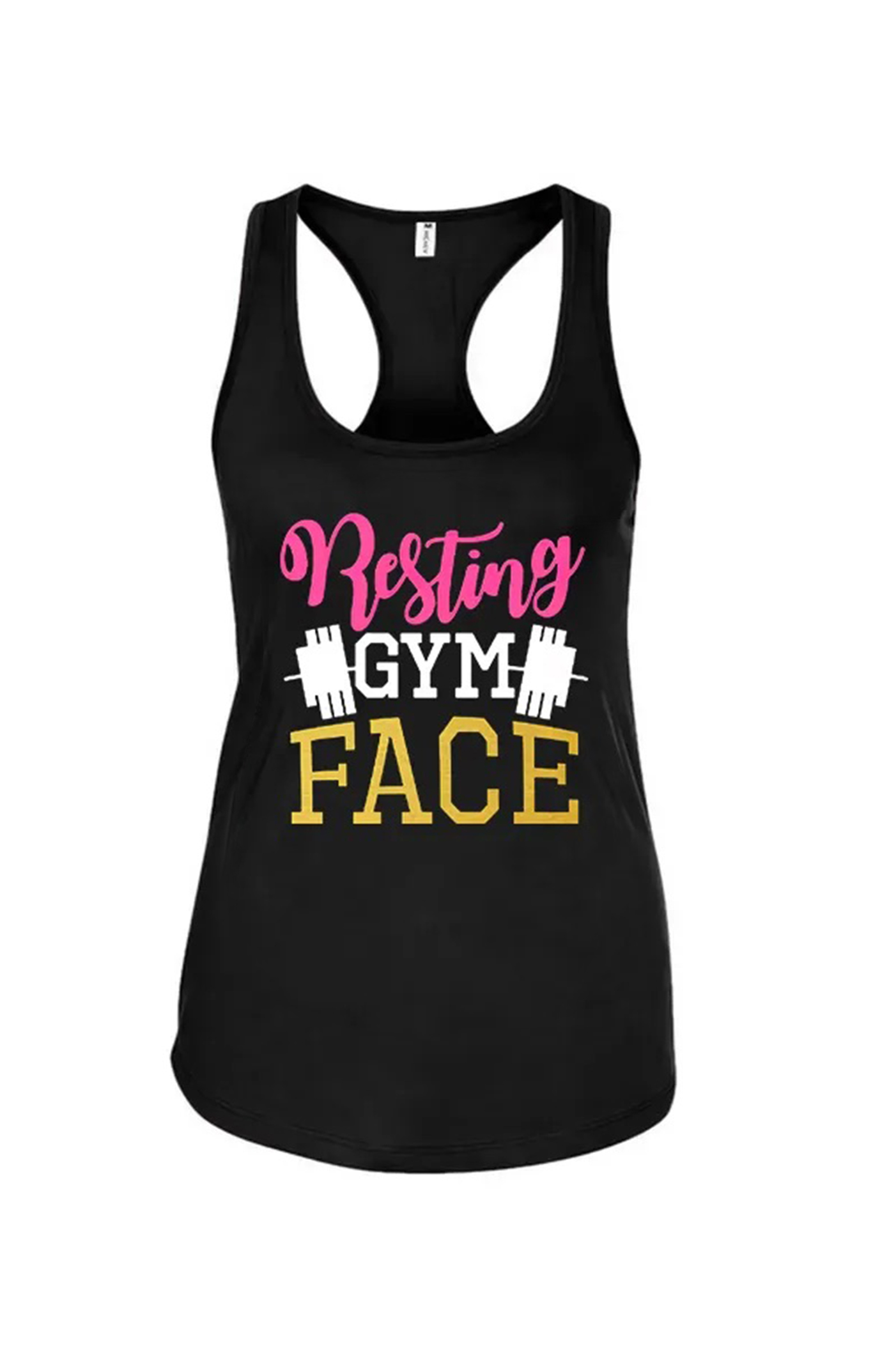 Resting Gym Face Print Women's Tank Top