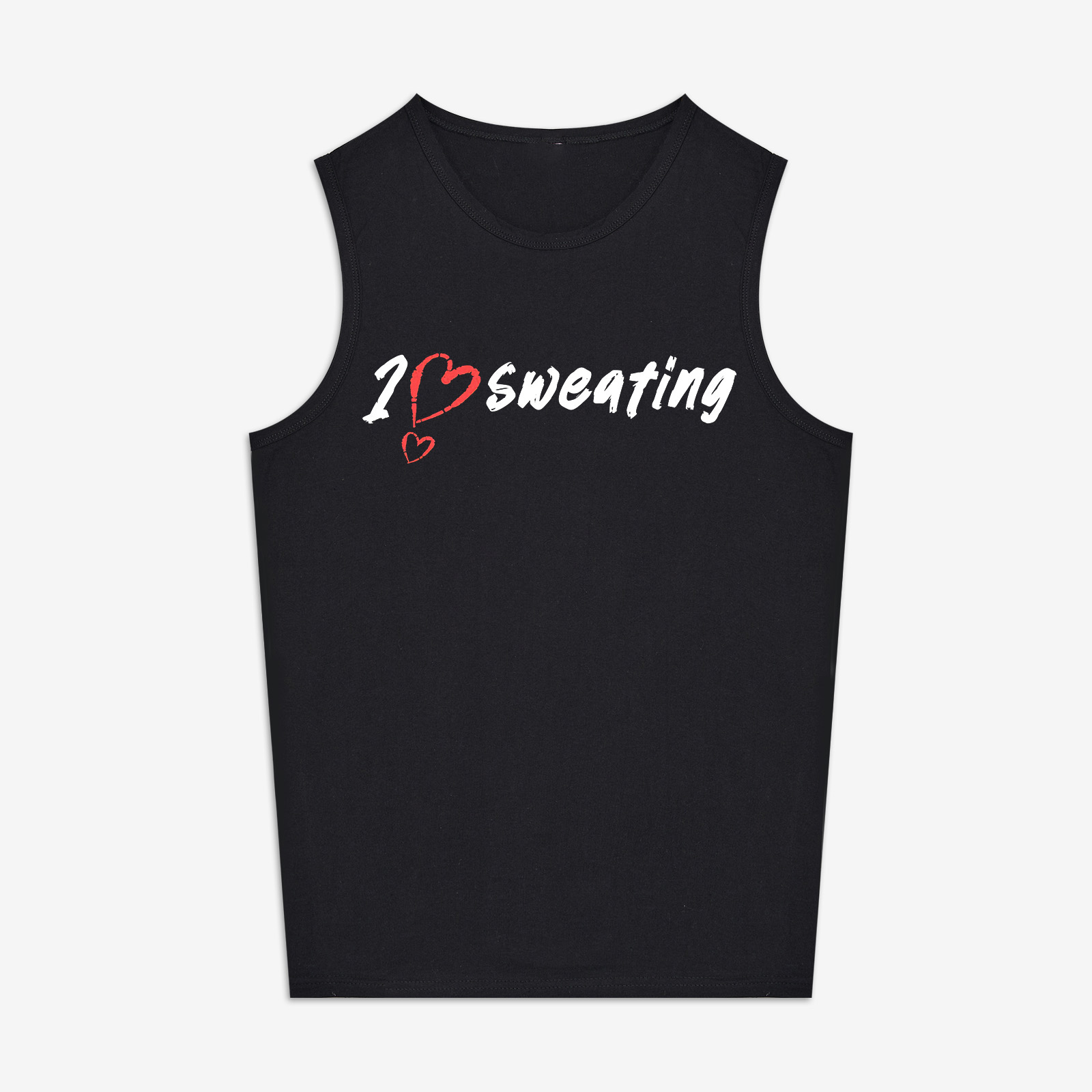 I Love Sweating Print Women's Vest
