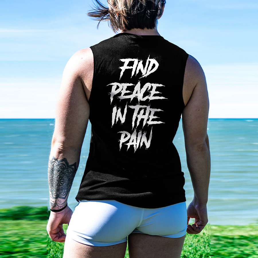 Find Peace In The Pain Print Women's Vest