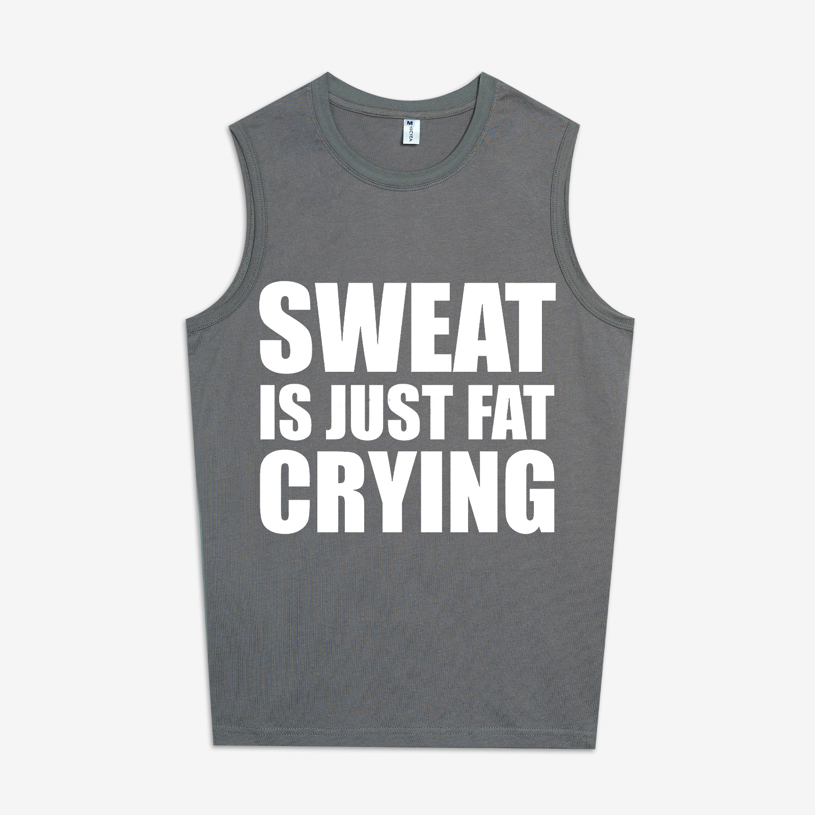 Sweat Is Just Fat Crying Printed Women's Vest