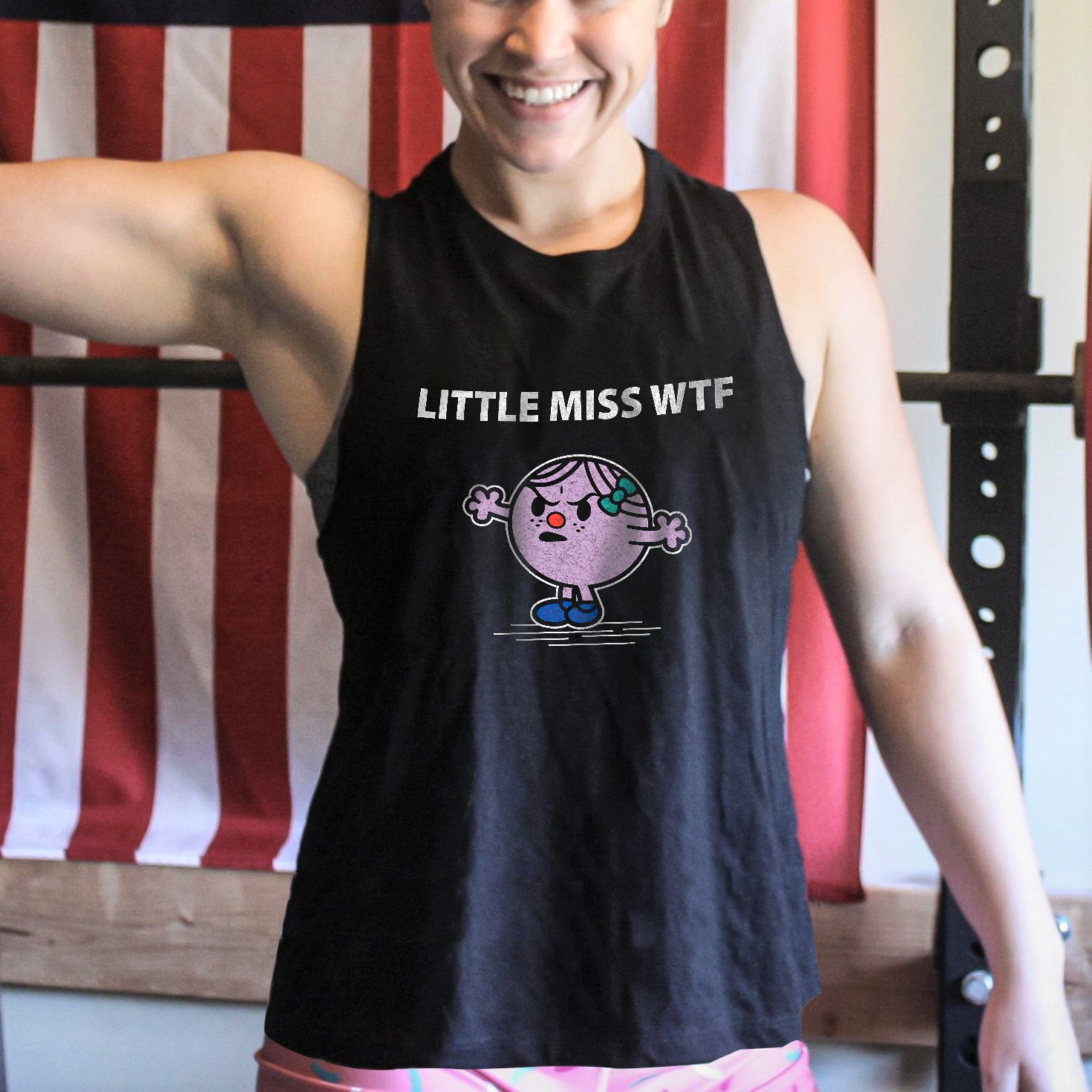 Little Miss WTF Printed Women's Vest