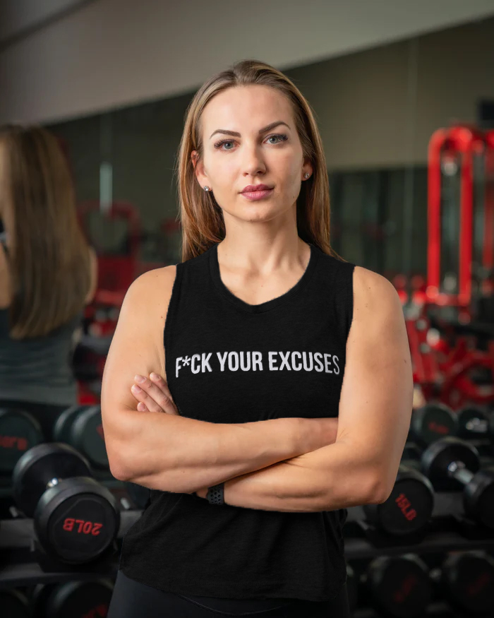 F*ck Your Excuses Printed Women's Vest