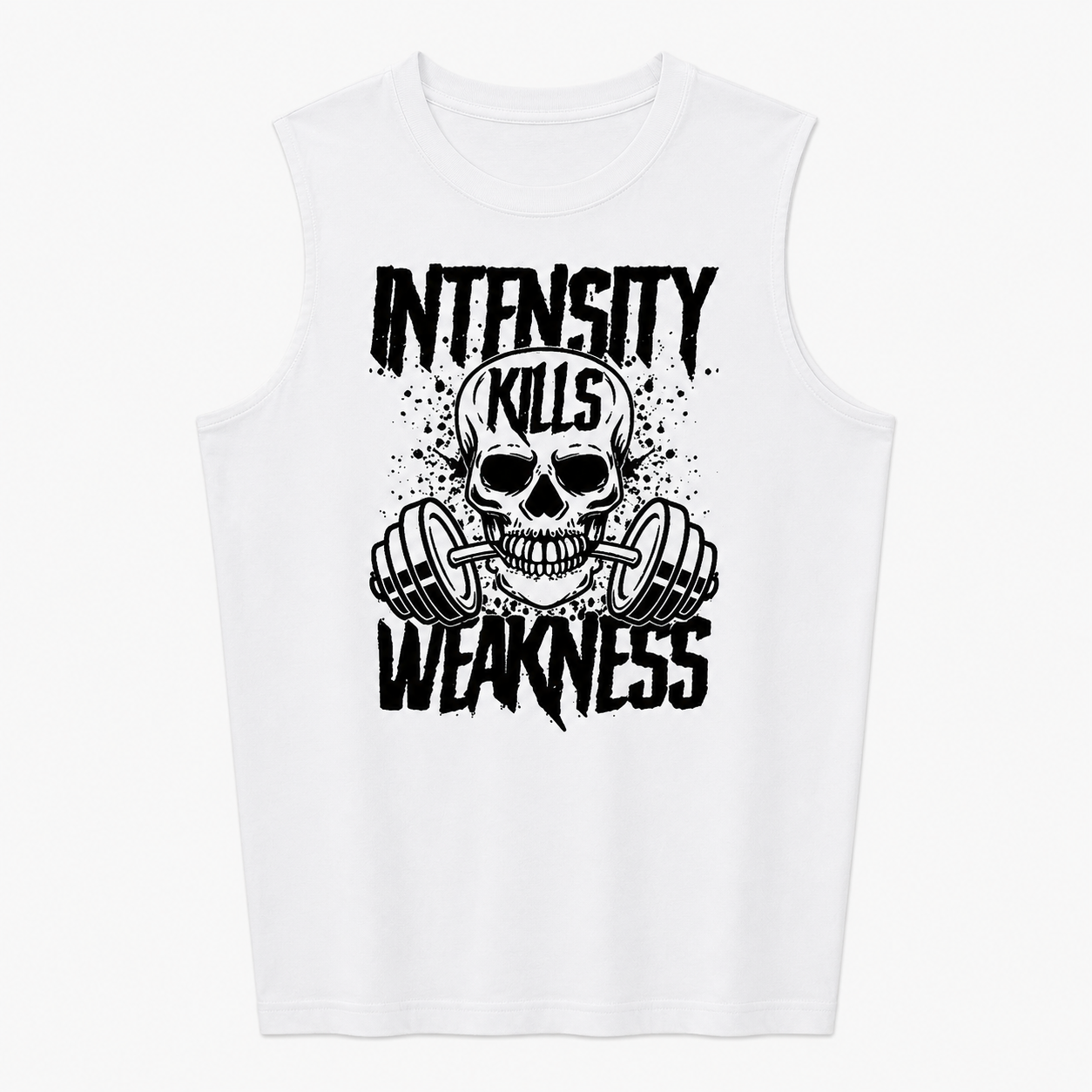 Intensity Weakness Skull Printed Women's Vest