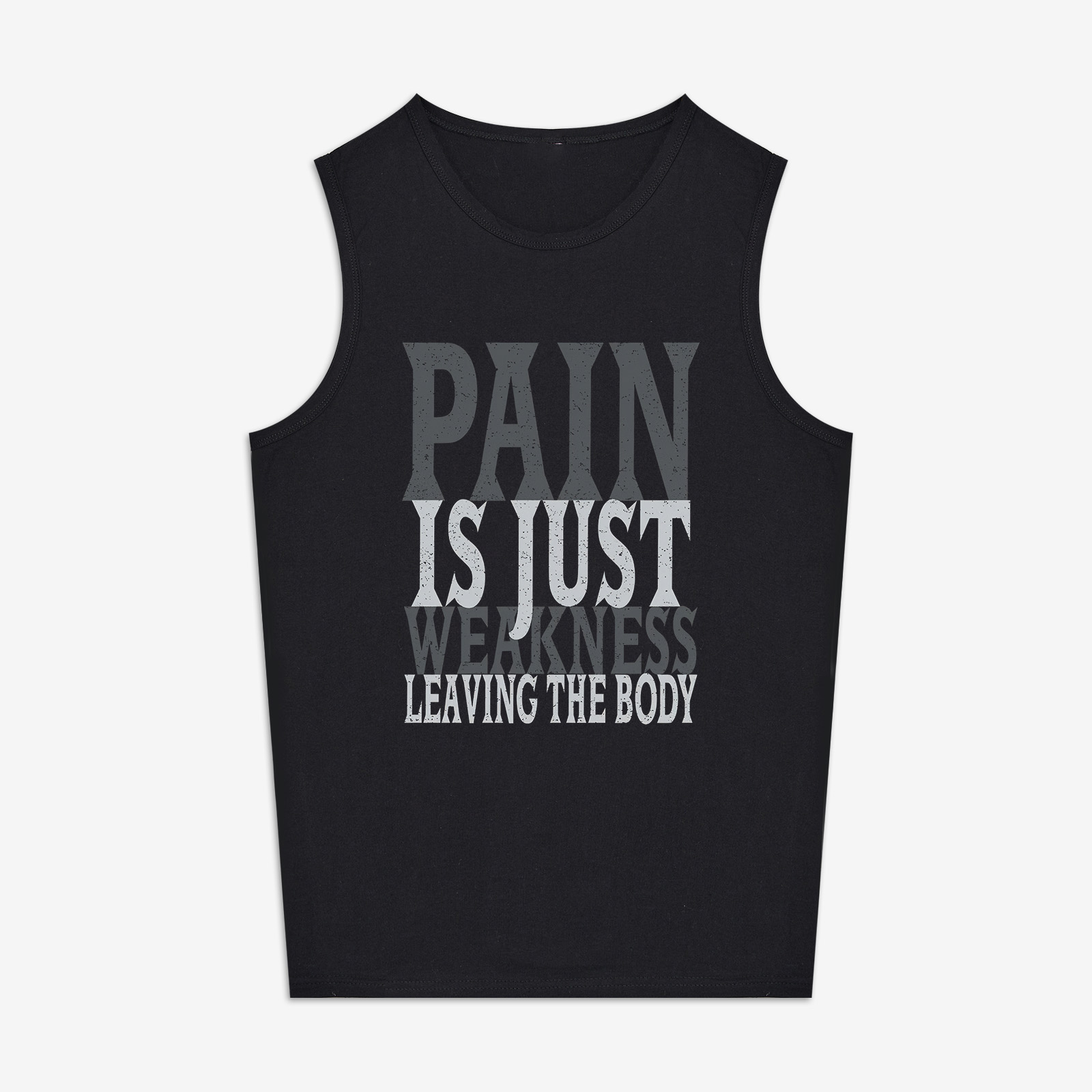 Pain Is Just Weakness Leaving The Body Printed Women's Vest