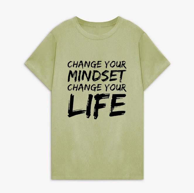 Change Your Mindset Change Your Life Print Women's T-shirt