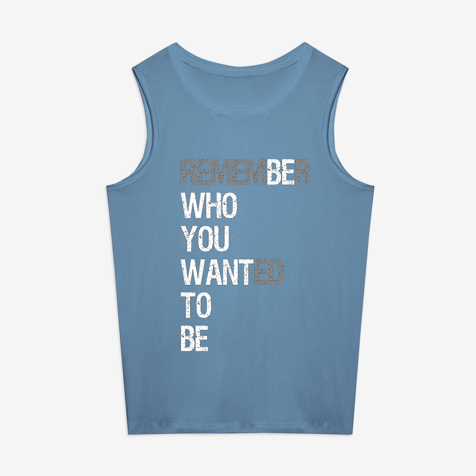 Remember Who You Wanted To Be Printed Women's Vest