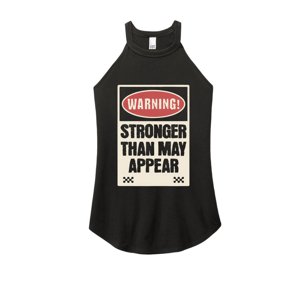 Warning! Stronger Than May Appear Printed Yoga Tank Tops