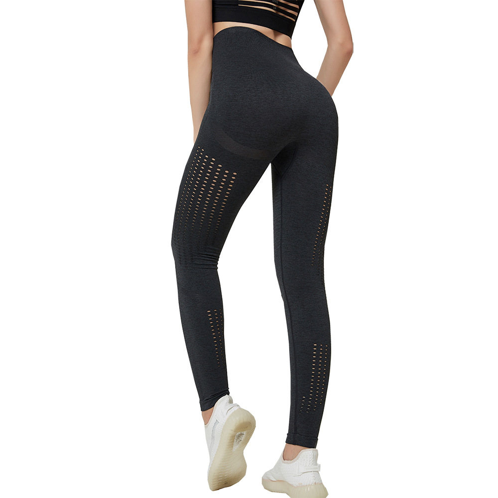 Womens Solid Color Yoga Gym Pants-traneing