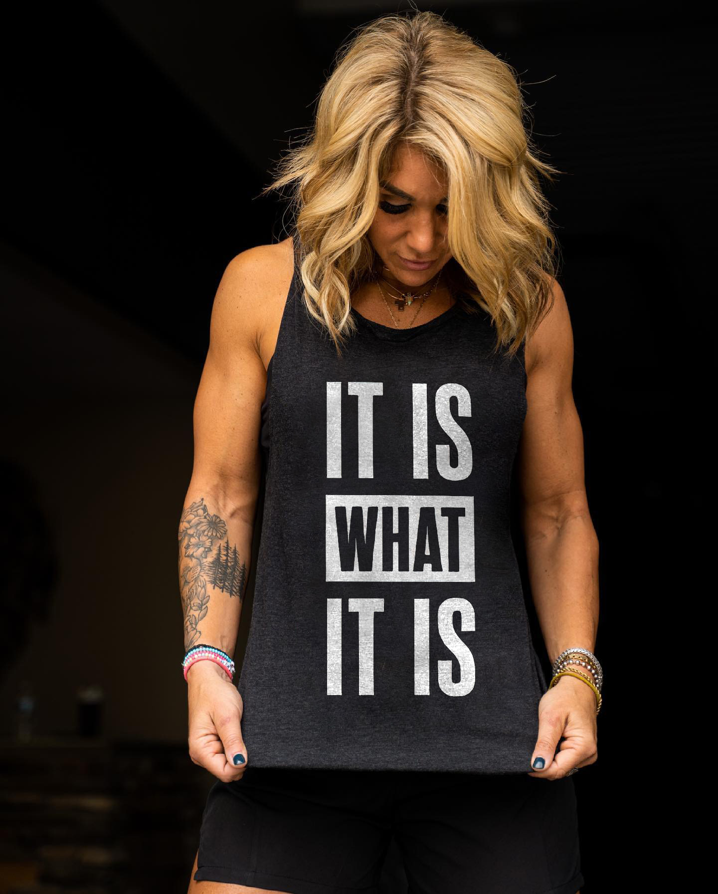 It Is What It Is Printed Women's Vest