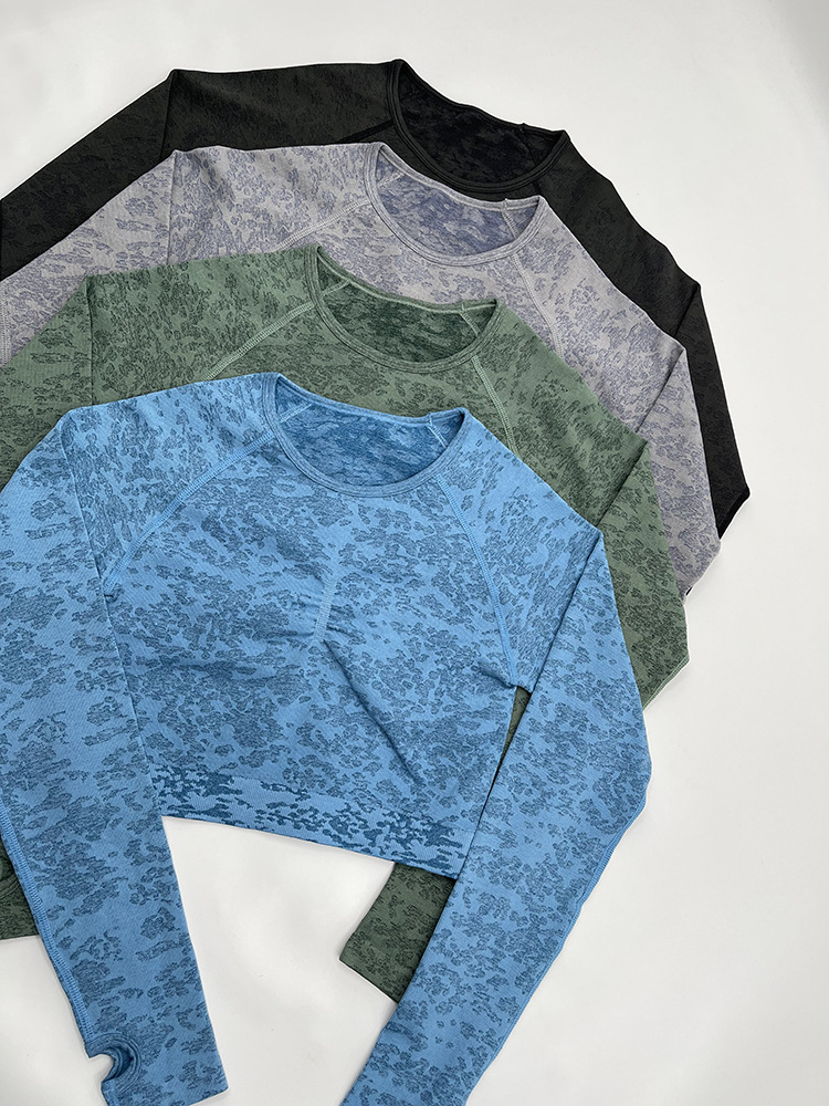 Running Sportswear Yoga Long Sleeve Slim Tops-traneing