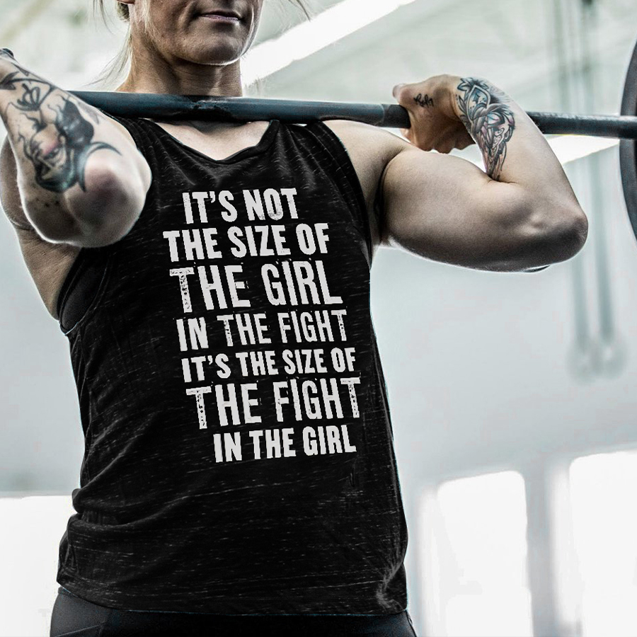 It's Not The Size Of The Girl Printed Women's Vest