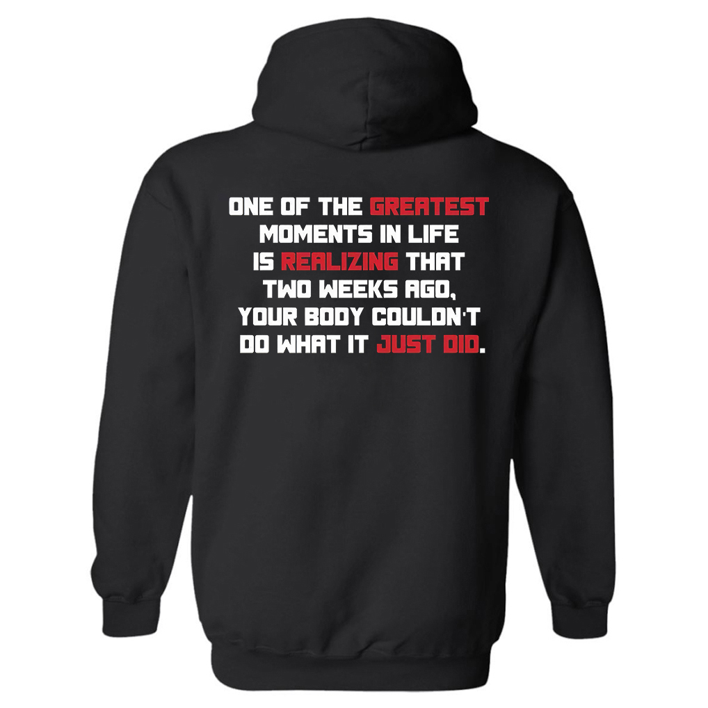 One Of The Greatest Moments In Life Printed Women's Hoodie-traneing