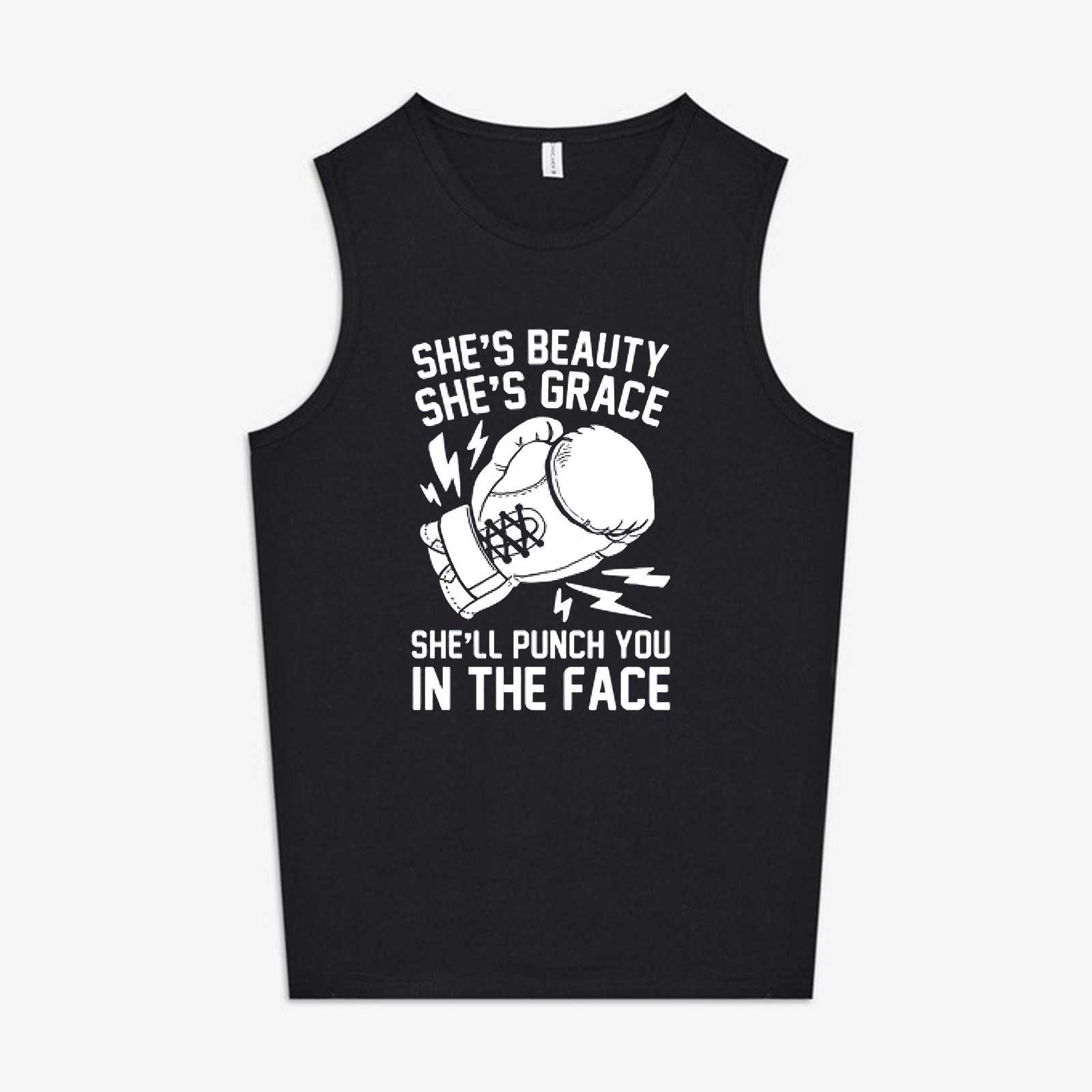 She's Beauty She's Grace Printed Women's Vest