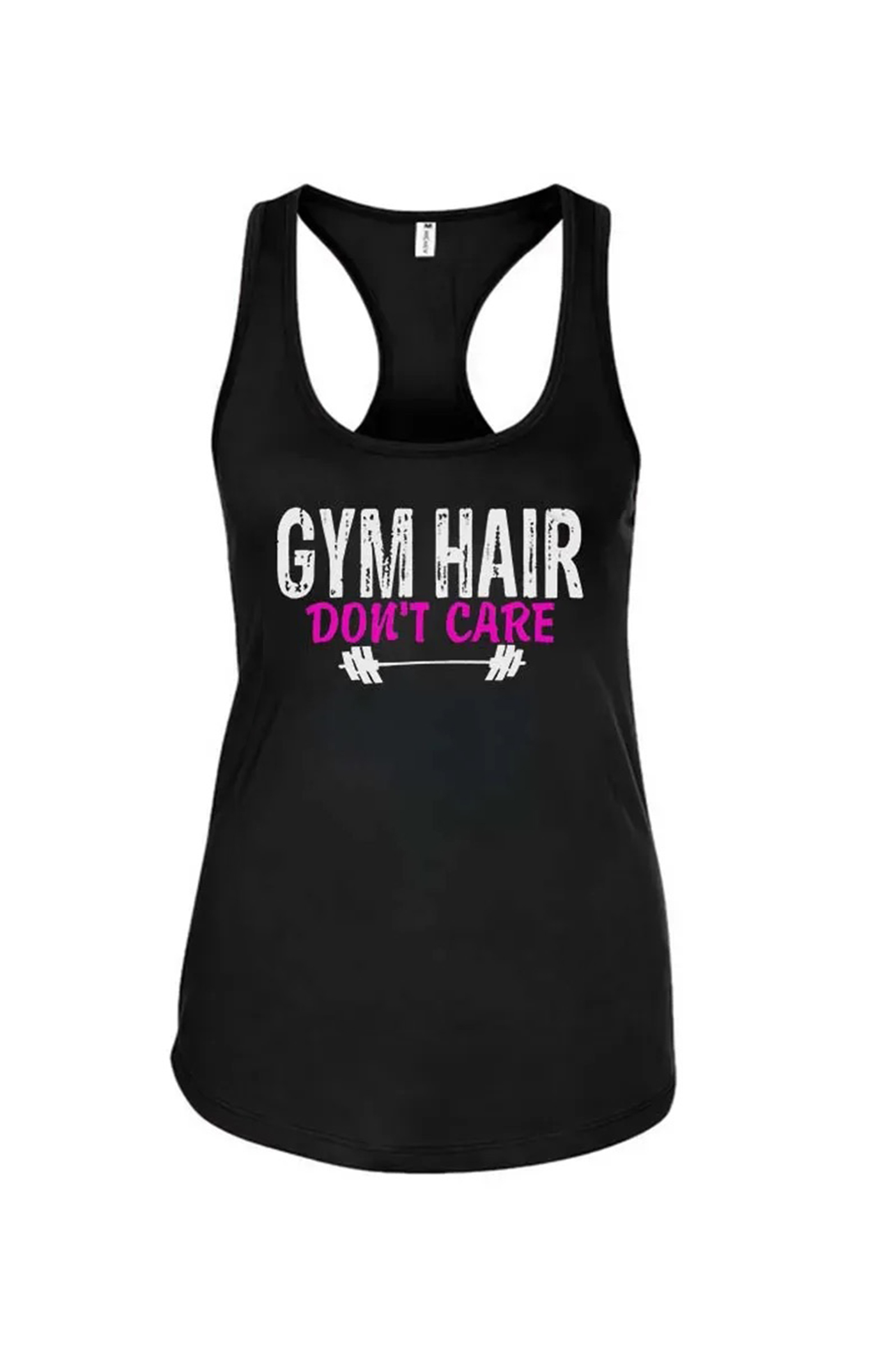 Gym Hair Don't Care Print Women's Tank Top